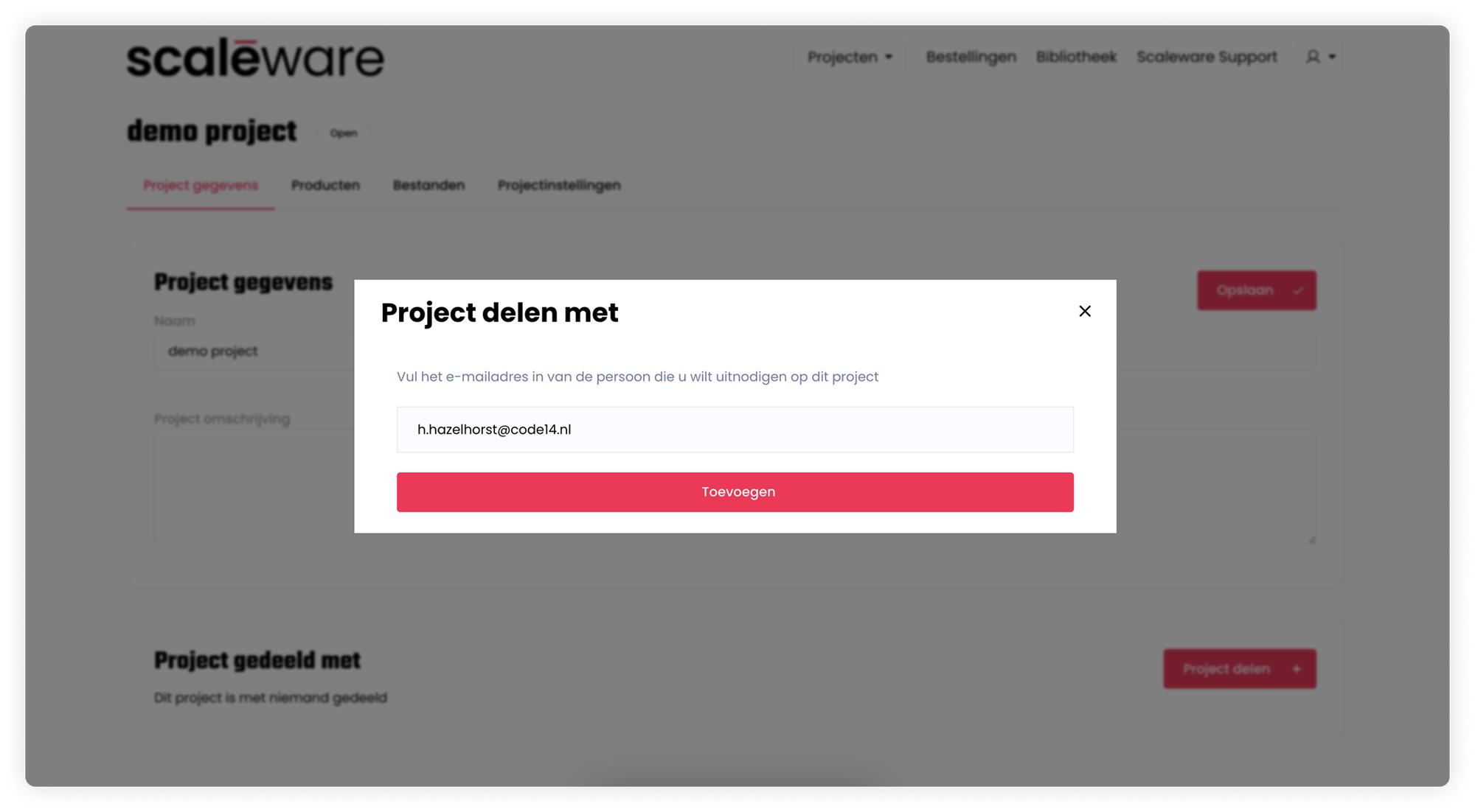 Project delen